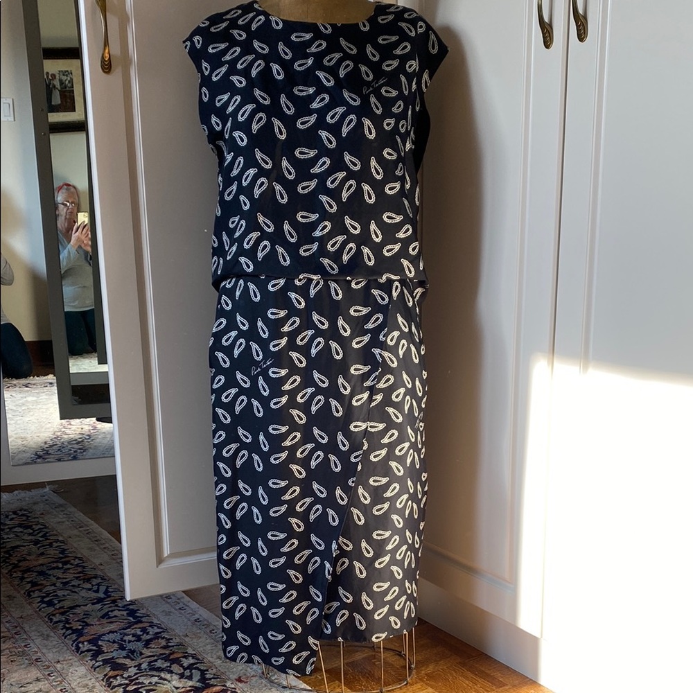 Pink Tartan Black and White Midi Dress